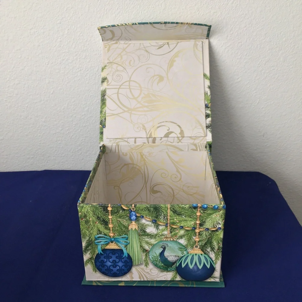 Decorative Peacock Storage Box Set